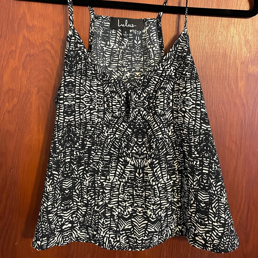 Patterned crop tank